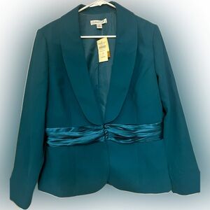 Beautiful new with tags turqouise Coldwater Creek size 14 jacket